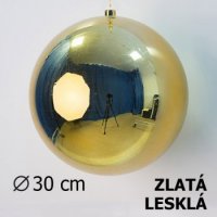 Vnon koule zlat 30cm