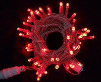 Vánoční LED girlanda prodlužovací 230V - červená
