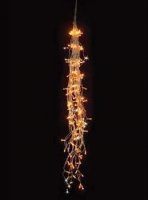 LED Girlanda Angel hair 105 LED teplé bílé stále-svítící + 45 LED bílé blikající