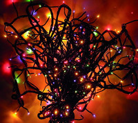 Vánoční efektová girlanda žárovková - multicolor