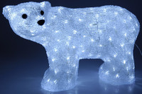 3D LED lední medvěd - svítící