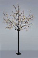 Strom svíticí s květy a ovladačem pro 8 programů