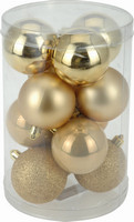 Vánoční koule - set 12ks - zlaté