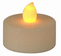 Vánoční LED čajové svíčky - třpytivě bílé