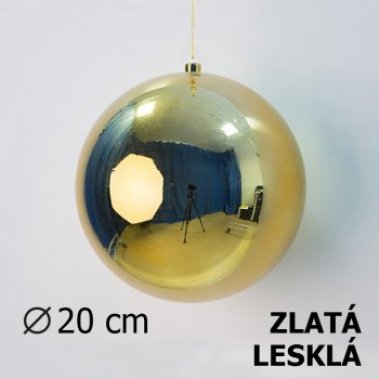 Vnon koule zlat 20cm