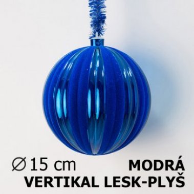 Vnon koule DUO 15cm modr/modr