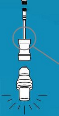 Jednostrann pipojovac kabel E27 do systmu LEGO-LIGHT 230V