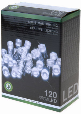 Vánoční LED girlanda 120 LED - 24V - studená bílá