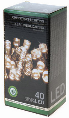 Vnon LED girlanda 40 LED - 24V - tepl bl