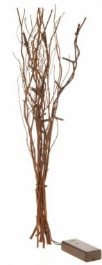 Větvičky vrbové svítící hnědé 40 cm